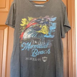 Spell mermaid beach biker tee M